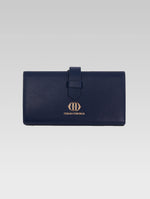 Load image into Gallery viewer, Front view of Fortuna wallet in royal blue color