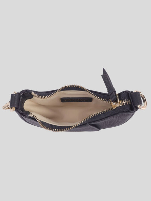 Celestial Night Kensington mini croissant leather bag with gold hardware by Chiara Cordelia