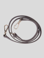 Load image into Gallery viewer, Winchester Fog grey Kensington mini croissant leather bag with gold hardware