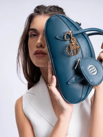 Load image into Gallery viewer, Teal Emberly Envelope Bag