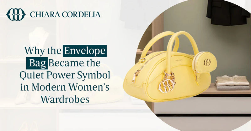 Structured envelope bag by CHIARA CORDELIA designed for modern everyday use