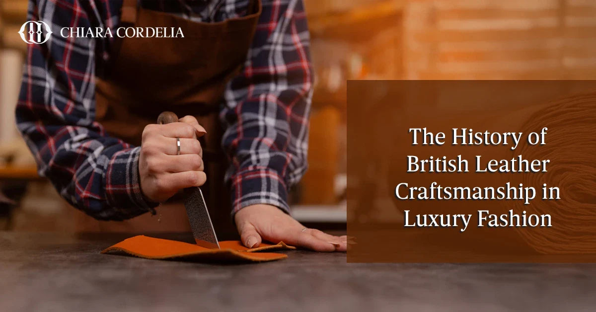 British leather craftsmanship in luxury handbags