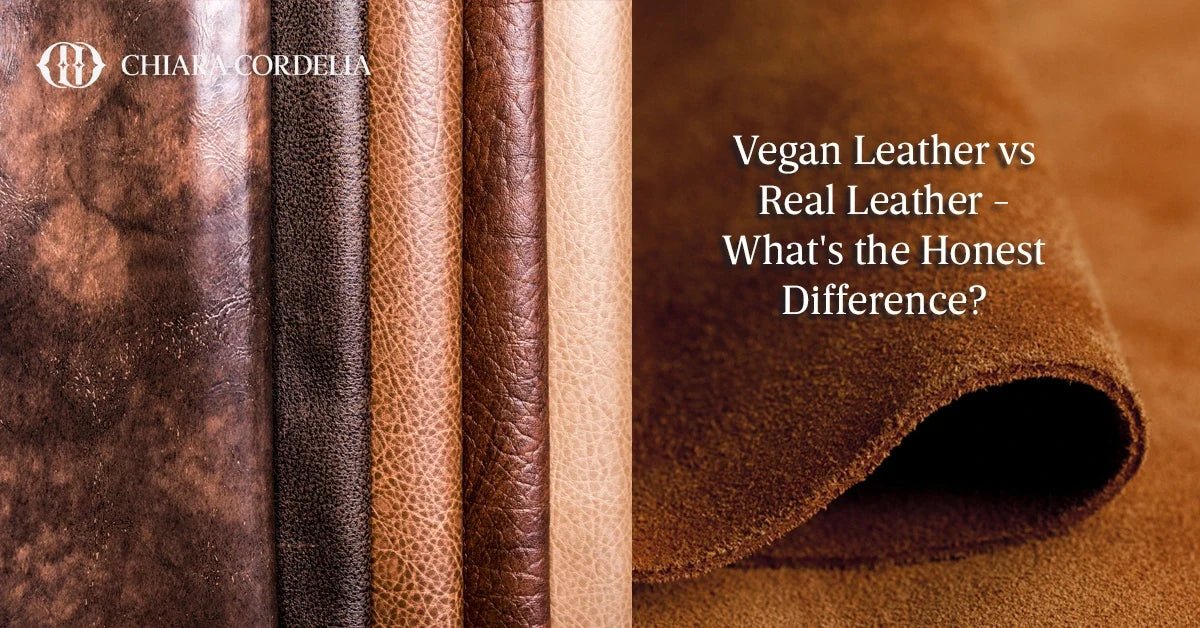 Leather texture comparison for handbags