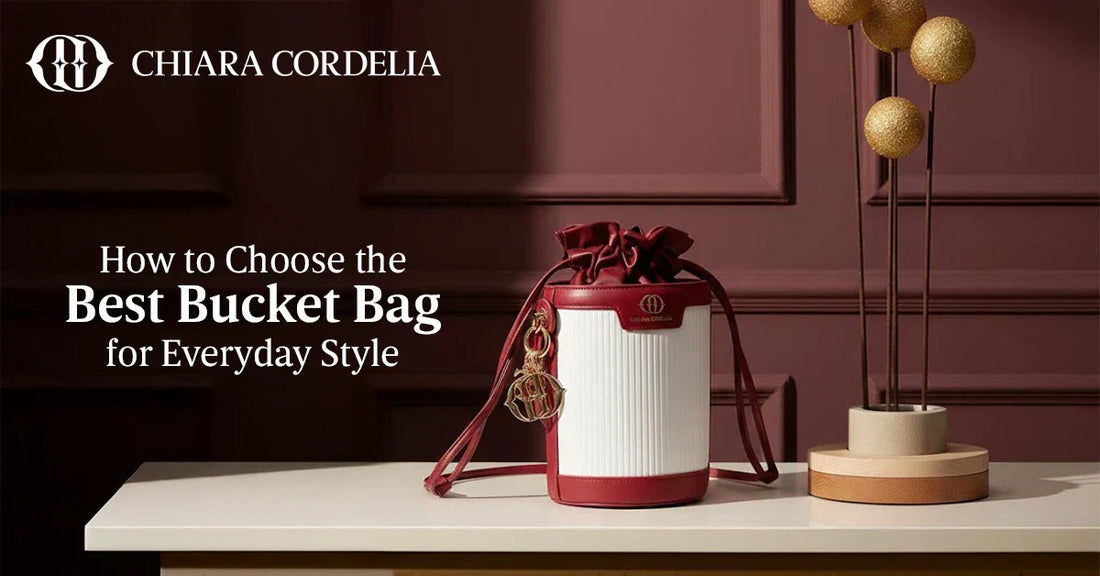 Blaise in Tudor Berry- Bucket Bag