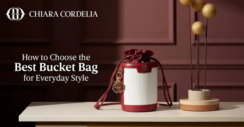 Blaise in Tudor Berry- Bucket Bag