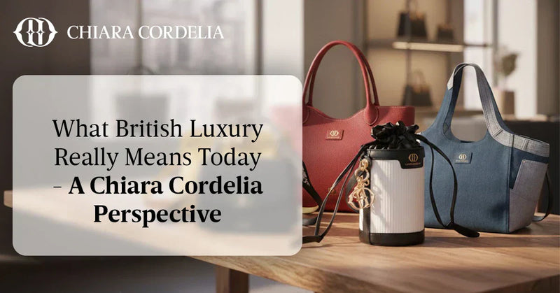 Chiara Cordelia British luxury leather handbags featuring calm, timeless designs made for everyday use