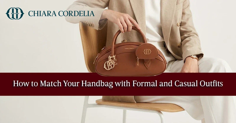 Woman styling versatile handbag for office and casual look