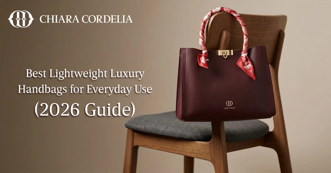 Lightweight luxury handbags for everyday use by Chiara Cordelia