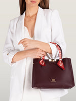 Load image into Gallery viewer, Alessia Wine Red Tote Bag

