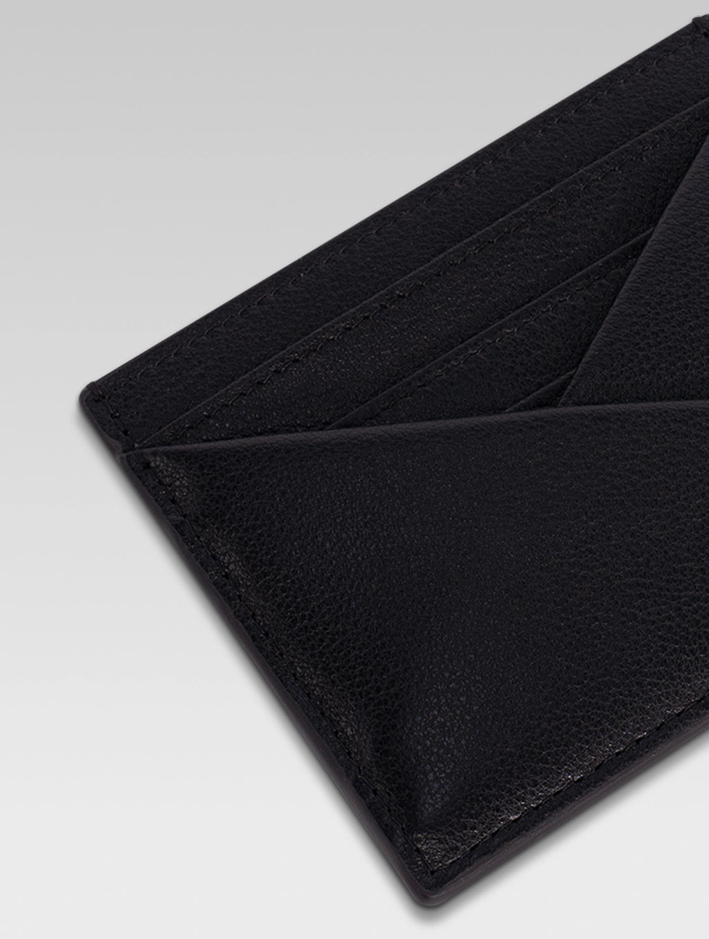 Cropped view of black color felicitas card holder