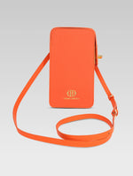 Load image into Gallery viewer, Sixtine - orange color phone bag
