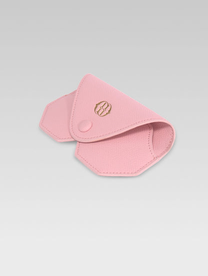 Side view of Baby pink color Helena sunglass case