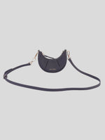 Load image into Gallery viewer, Celestial Night Kensington mini croissant leather bag with gold hardware by Chiara Cordelia
