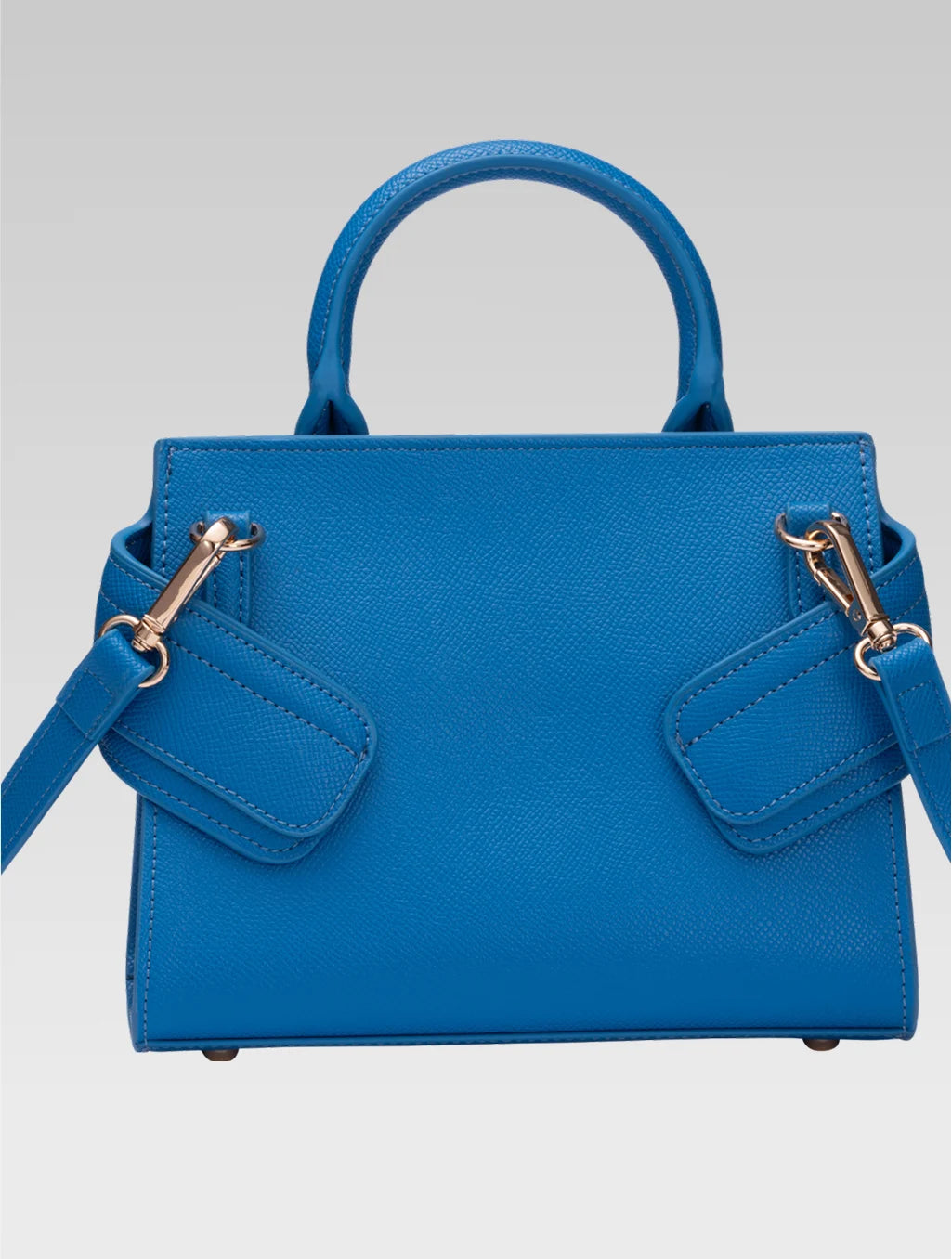 Back view of ophelia envelope bag in blue color
