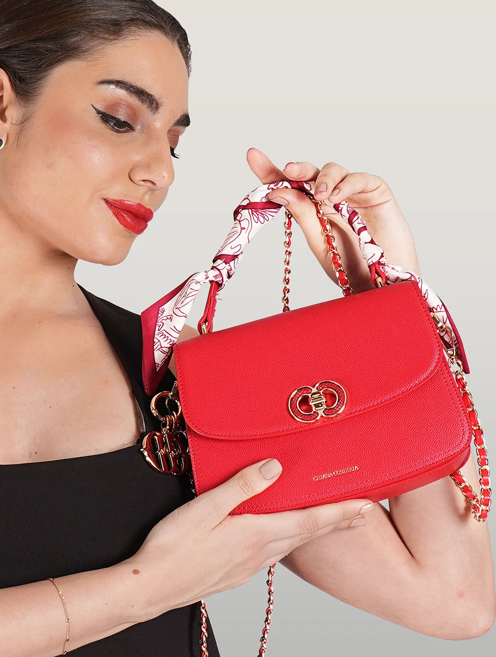 Jane Red Envelope Bag
