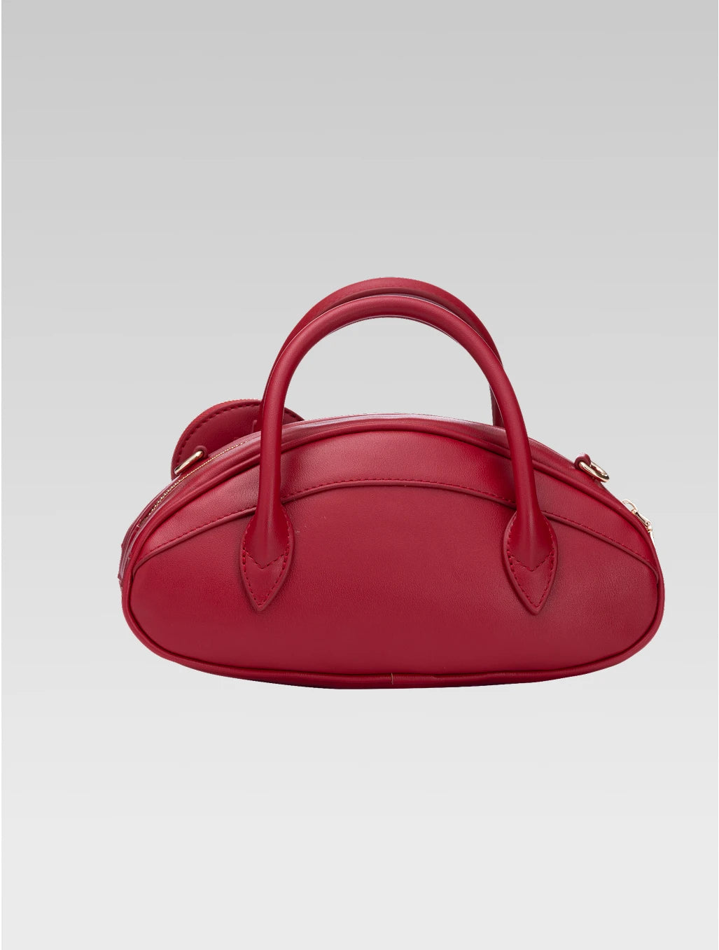 Back view of emberly envelope bag in red color