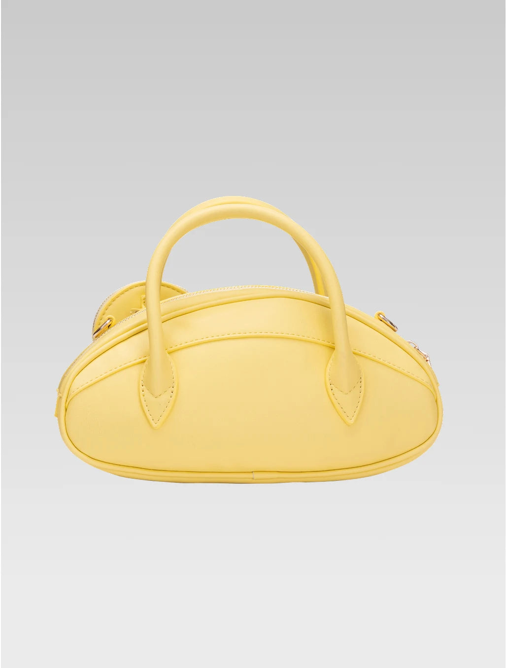 Back view of emberly envelope bag in yellow color